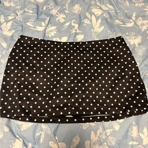 SHEIN Black Polka Dot Mini Skirt